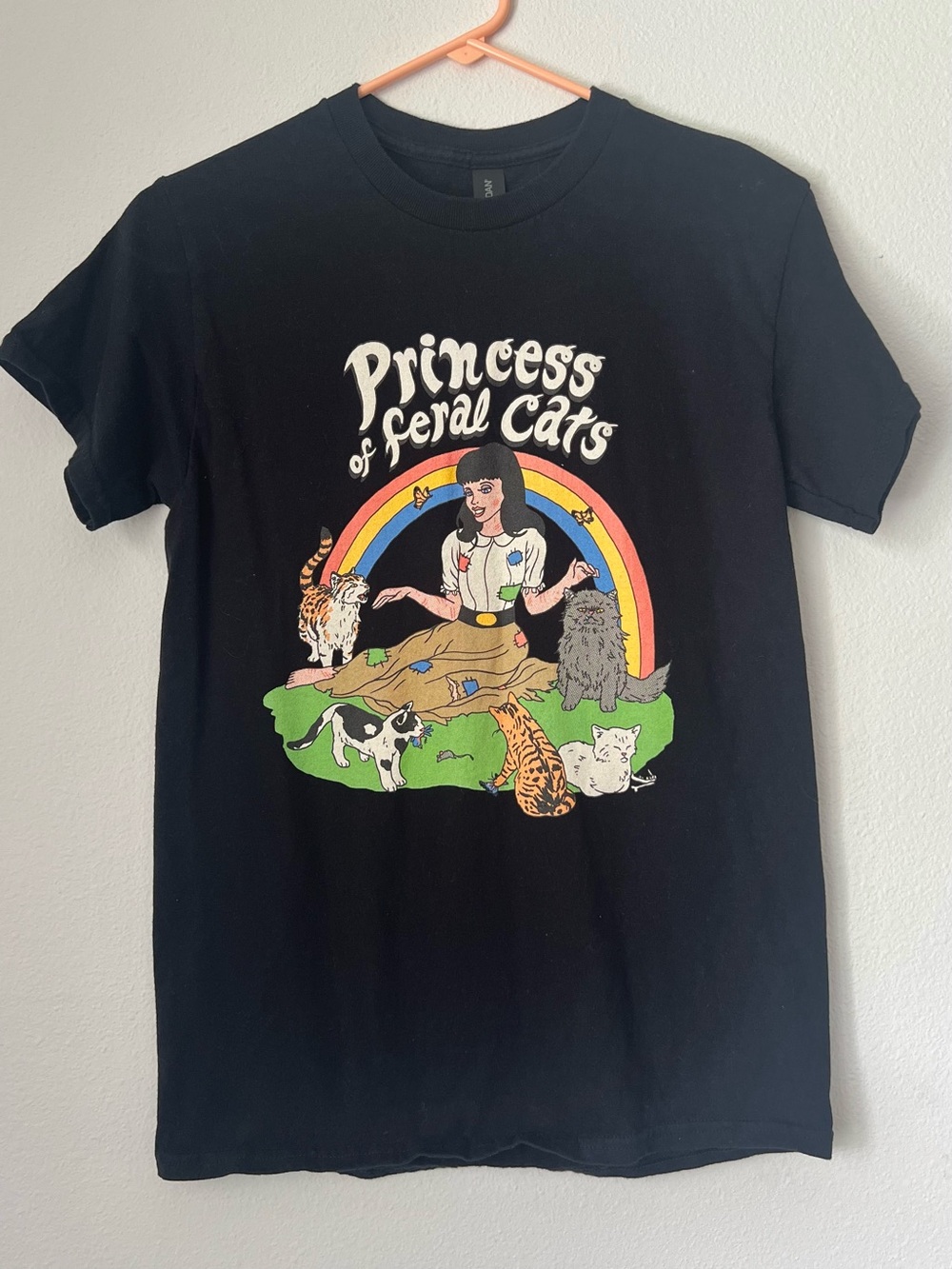 Princess of Feral Cats Graphic Tee - Black